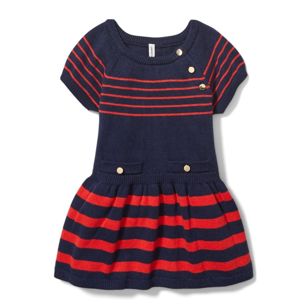 Janie And Jack Merchant Marine Stripe Sweater Dress